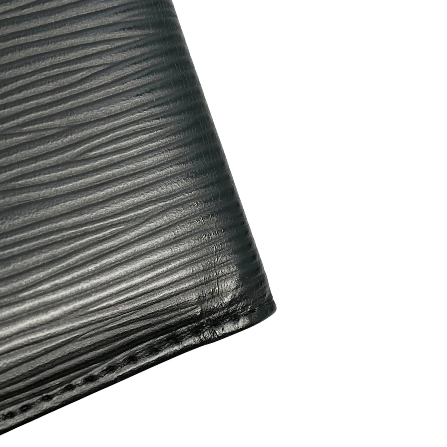 LOUIS VUITTON Epi Leather Wallet Card Case - Black 