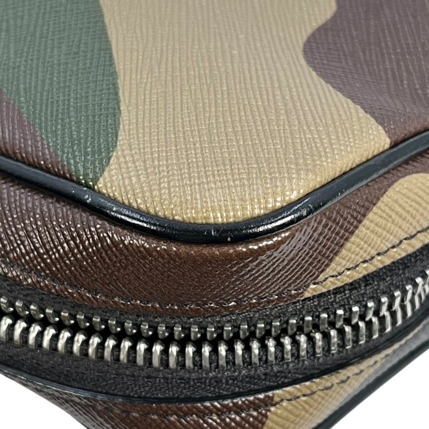 CELINE Camouflage Leather Shoulder Bag - Khaki 