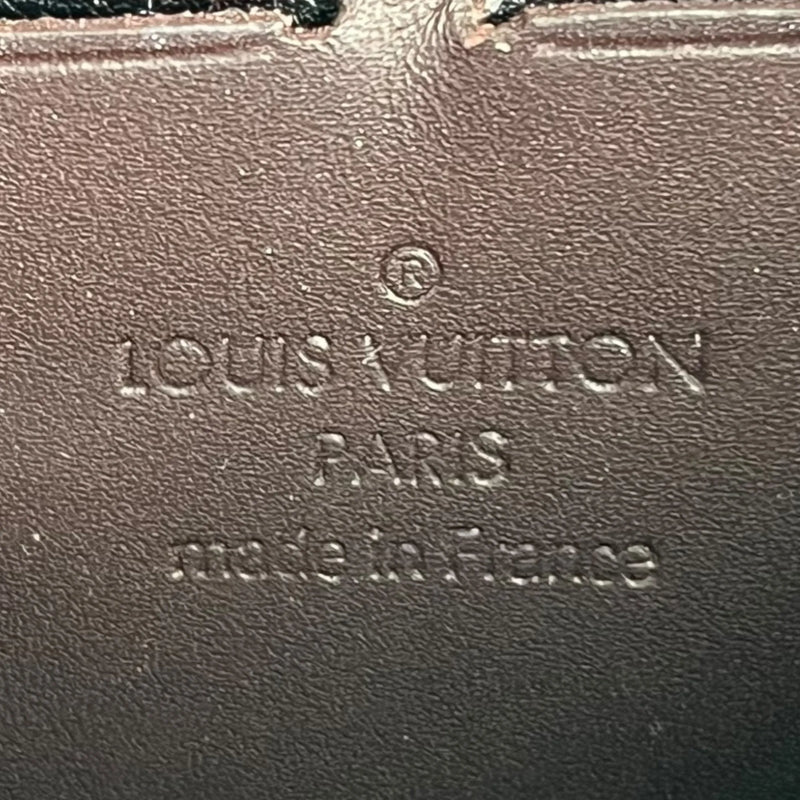 LOUIS VUITTON Monogram Vernis Zippy Wallet Long Wallet - Dark Brown 