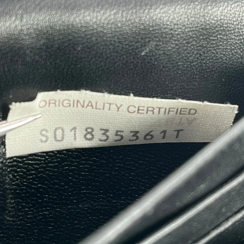 BOTTEGA VENETA Intrecciato Leather Long Wallet - Black 