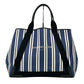 BALENCIAGA Stripe Navy Cabas