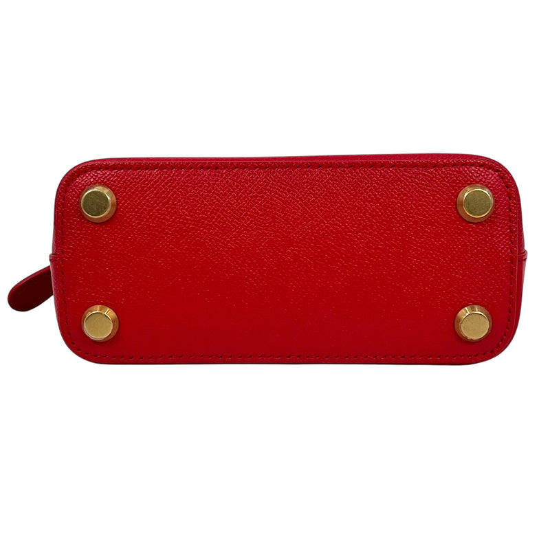 BALENCIAGA Ville Top Handle XXS 2way Red Hand Bag