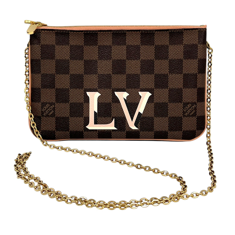 Louis Vuitton Double Zip Pochette Body Bag