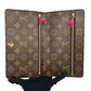 Louis Vuitton Monogram Pochette Week End Chain Wallet - Brown
