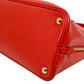 PRADA Galleria Saffiano Leather Hand Bag - Red