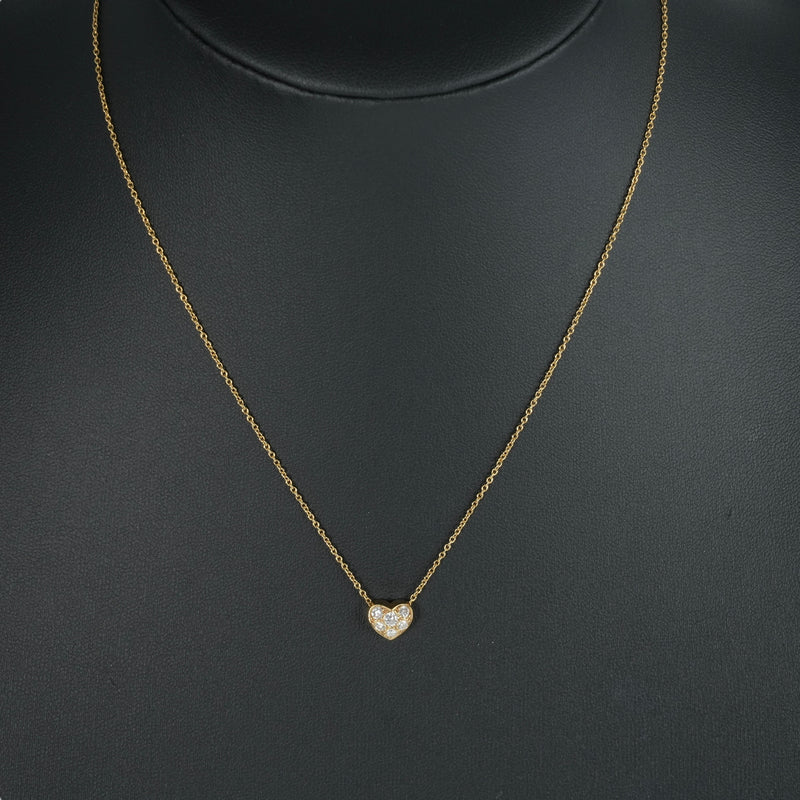 Tiffany Pave Diamond Heart Necklace