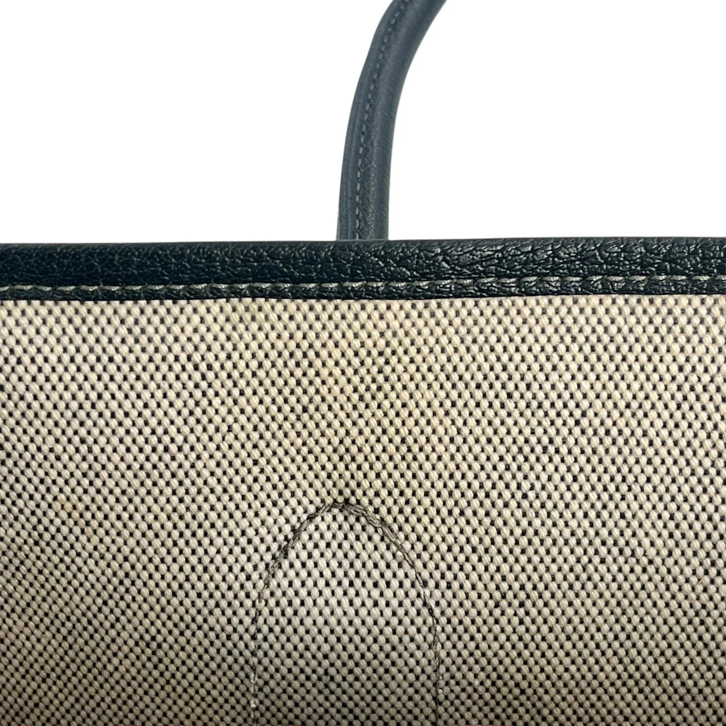 Hermès Garden Party PM ▢J Stamp (2006) Handbag/Tote Bag - Black/Noir 