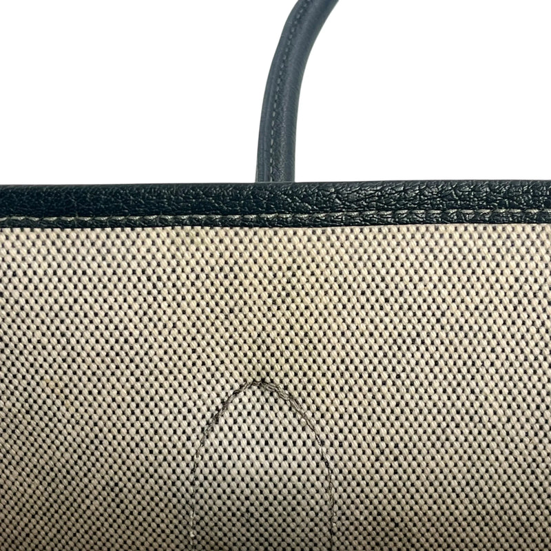 Hermès Garden Party PM ▢J Stamp (2006) Handbag/Tote Bag - Black/Noir 