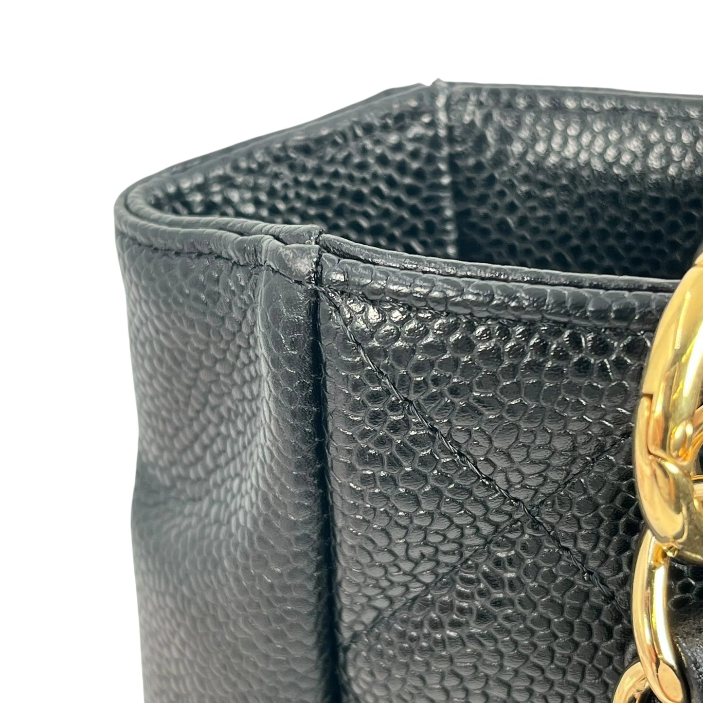 CHANEL Materasse PST Caviarskin Chain Tote Bag - Black