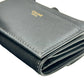 CELINE Compact Wallet With Coin Triomphe In Shiny Calfskin - Black