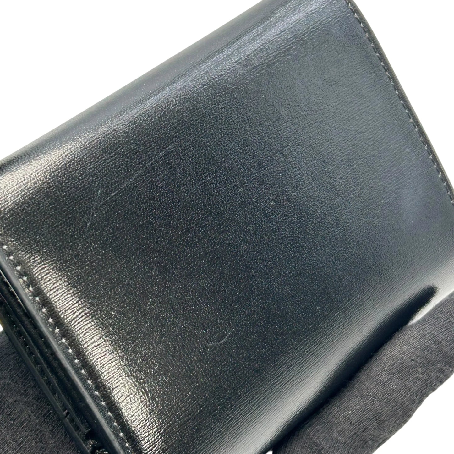 CELINE Triomphe Compact Wallet - Black