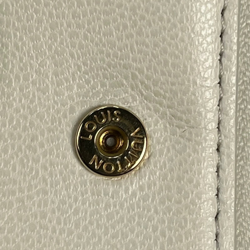 Louis Vuitton Monogram Portefeuille Lou Compact Wallet - White