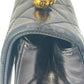 CHANEL Matelasse Top Handle Hand Bag Chain Shoulder Bag - Black