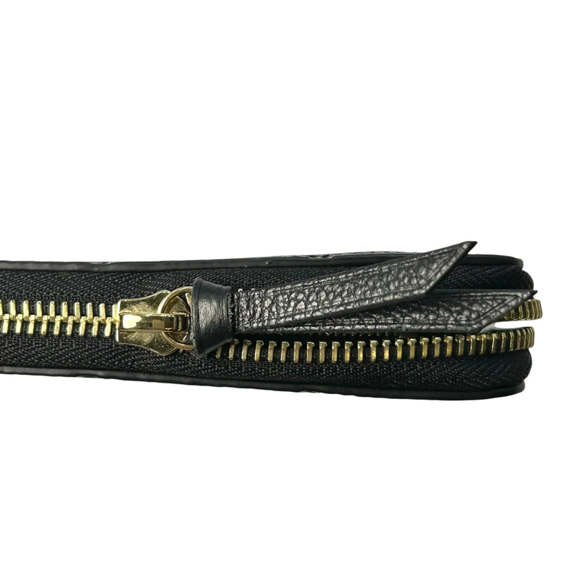 LOUIS VUITTON Portefeuille Monogram Empreinte Long Wallet - Black 