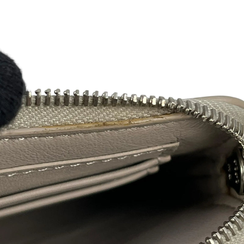 CELINE Two-Tone Key Ring Coin Case - Gray and Blue 