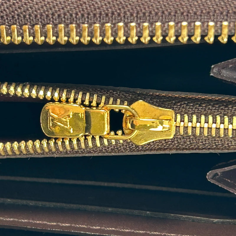 LOUIS VUITTON Portefeuille Miroir Bicolor Vernis Long Wallet - Darkbrown × Red