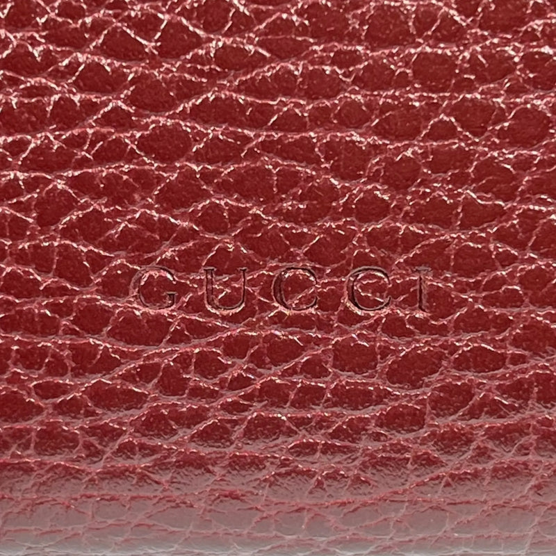 GUCCI Dionysus GG Supreme Chain Wallet - Red