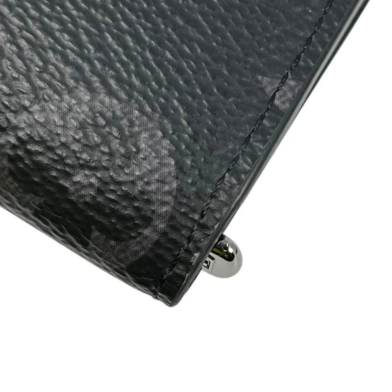 LOUIS VUITTON Monogram Eclipse Compact Wallet - Black 