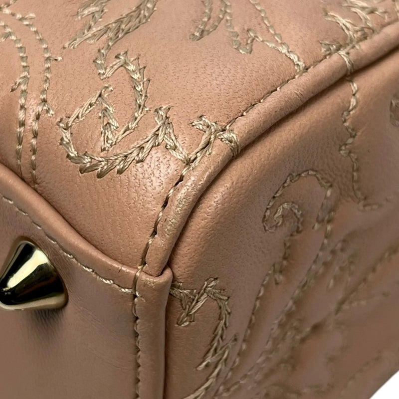 Christian Dior Lady Dior Lambskin Handbag/Shoulder Bag - Pink