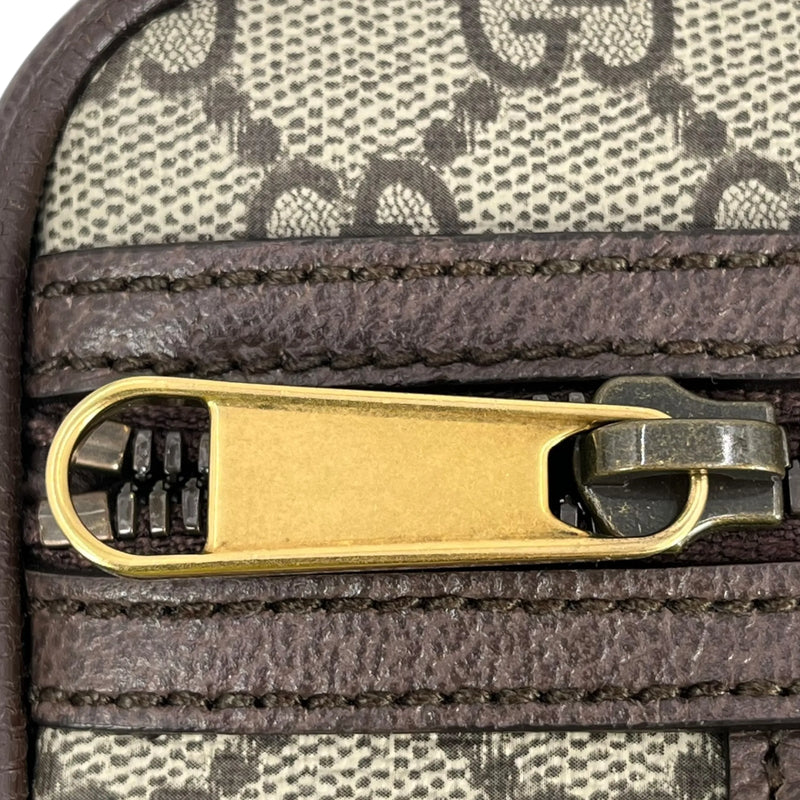 GUCCI オフィディア GGスプリーム キャンバス ショルダーバッグ - ブラウン