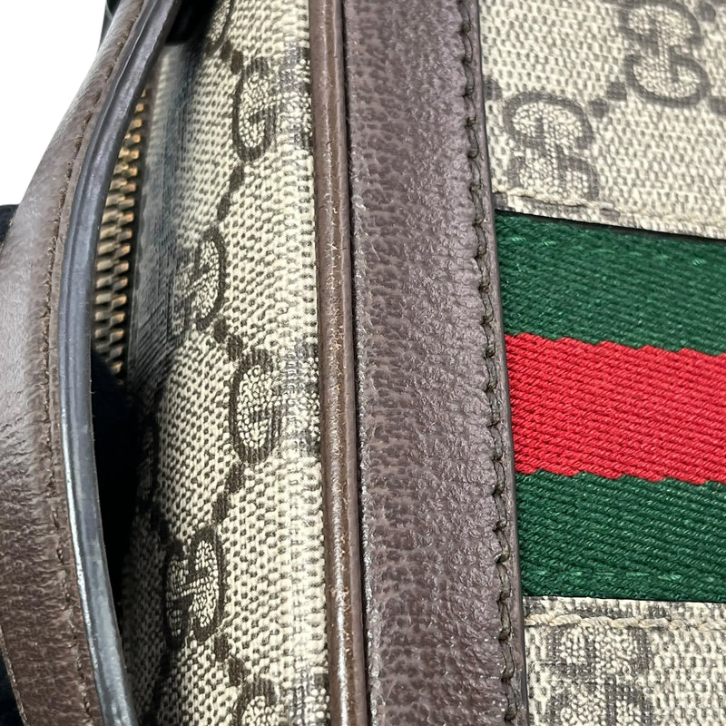 GUCCI オフディア スモール GGスプリーム キャンバス ショルダーバッグ - ブラウン