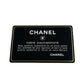 CHANEL Chevron Lambskin Chain Wallet - Black