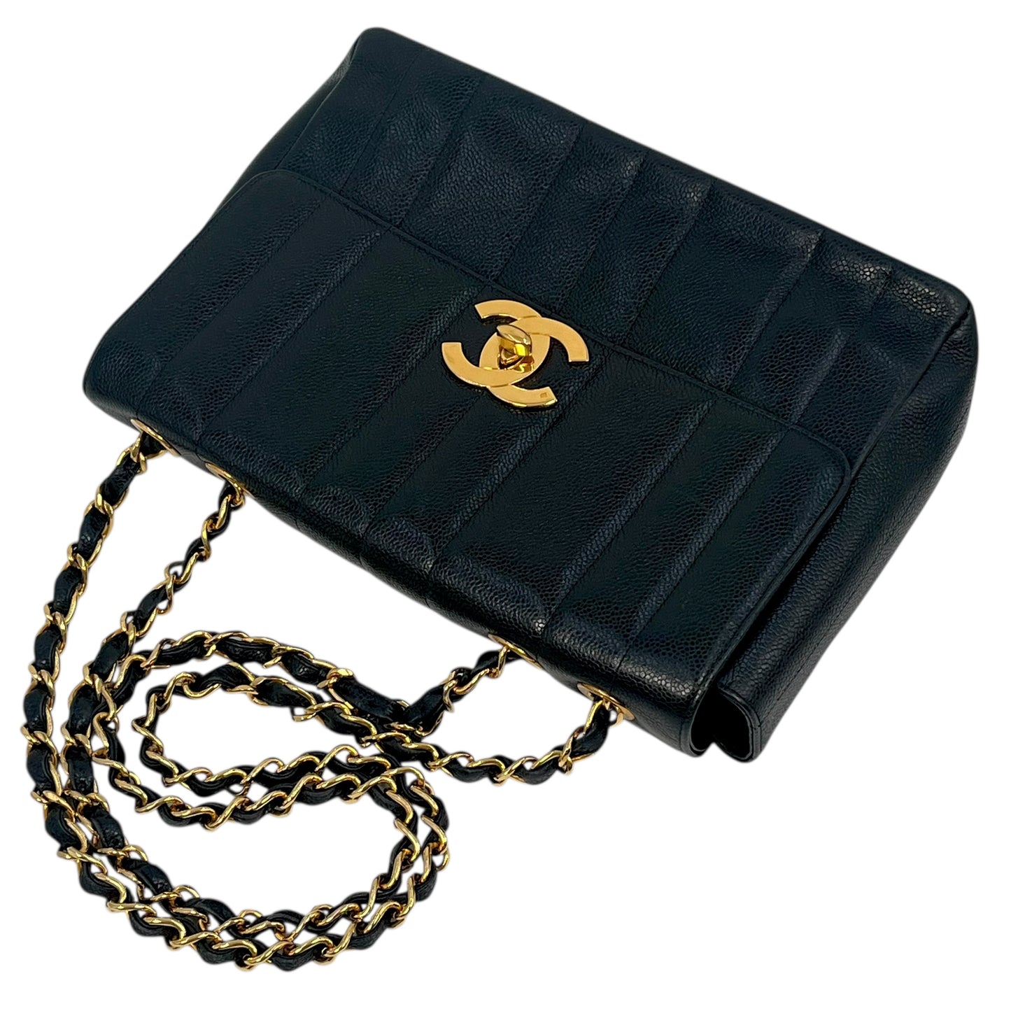 CHANEL Mademoiselle Chain Shoulder Bag - Black