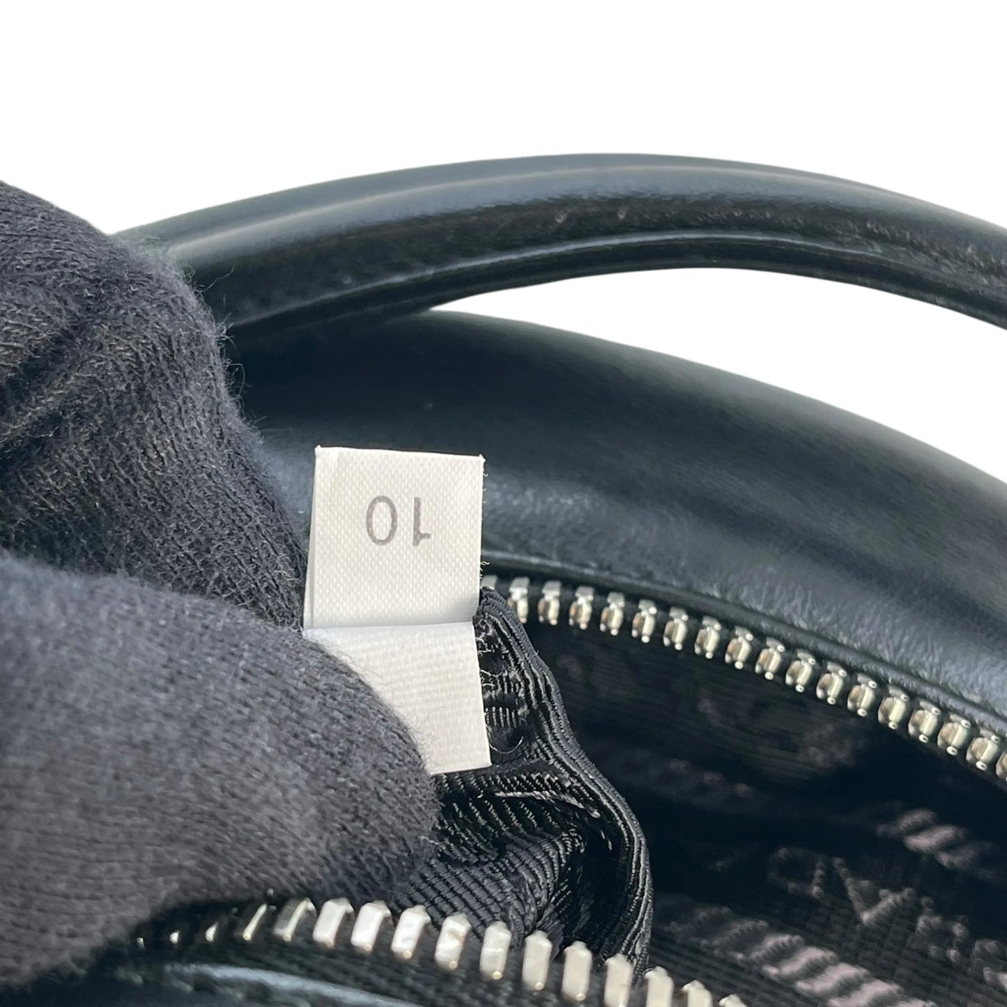 PRADA Diagramme Leather Backpack - Black