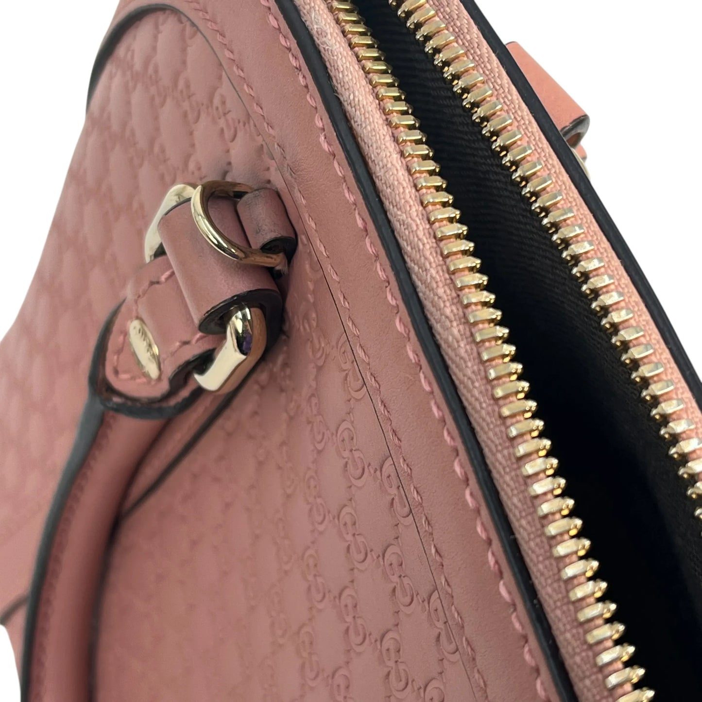 GUCCI Microssima Nice Dome Hand Bag Shoulder Bag - Pink