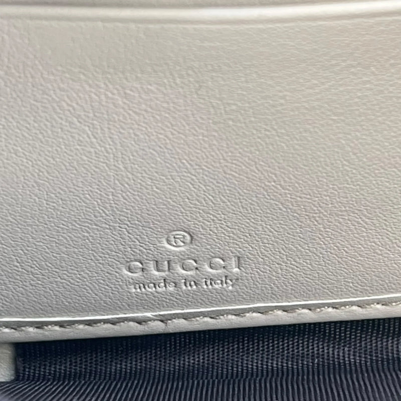 GUCCI Round Zipper Long Wallet - Beige