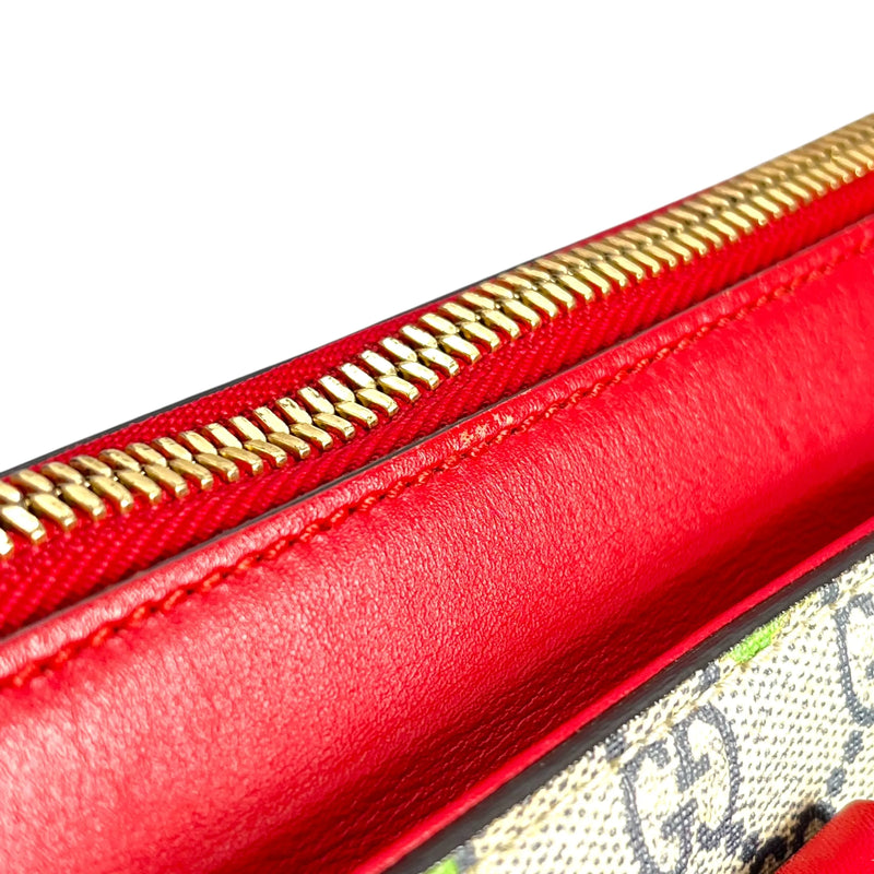 GUCCI GG Blooms GG Supreme Canvas Tote Bag - Red