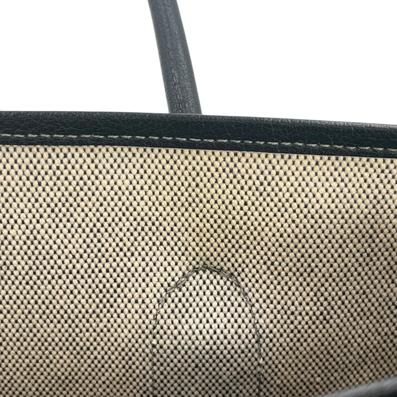 Hermès Garden Party PM ▢J Stamp (2006) Handbag/Tote Bag - Black/Noir 