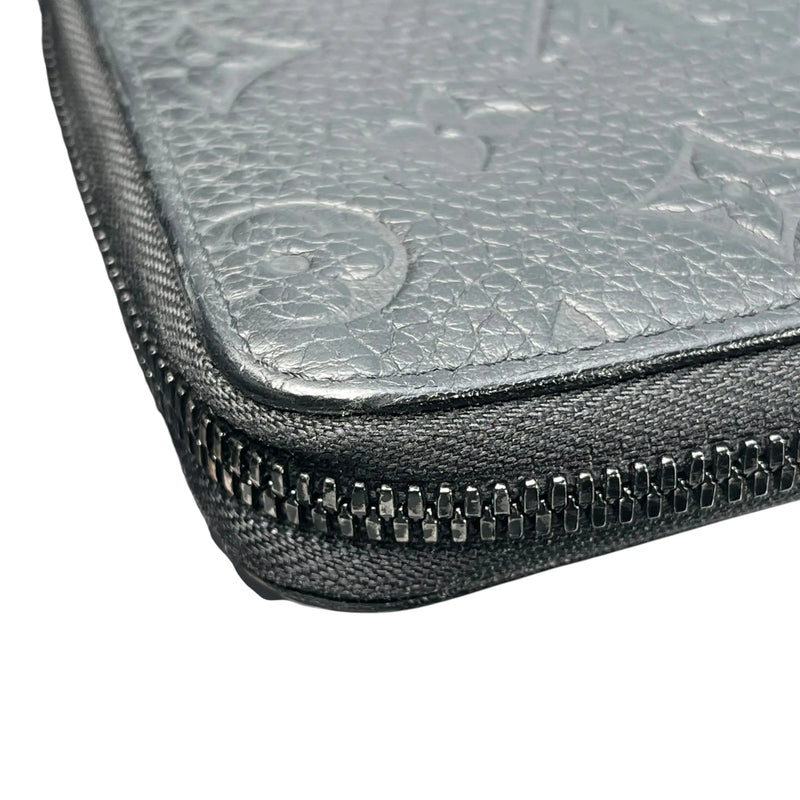 Louis Vuitton Vertical Monogram Taurillon Zippy Long Wallet - Black 