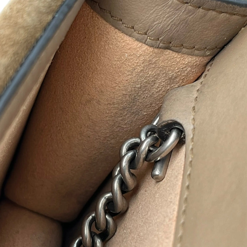GUCCI Dionysus GG Supreme Mini Bag Shoulder Bag - Beige