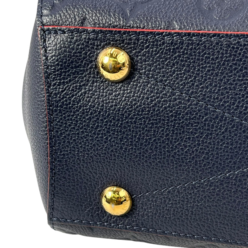 Louis Vuitton Monogram Empreinte Montaigne BB Hand Bag - Navy