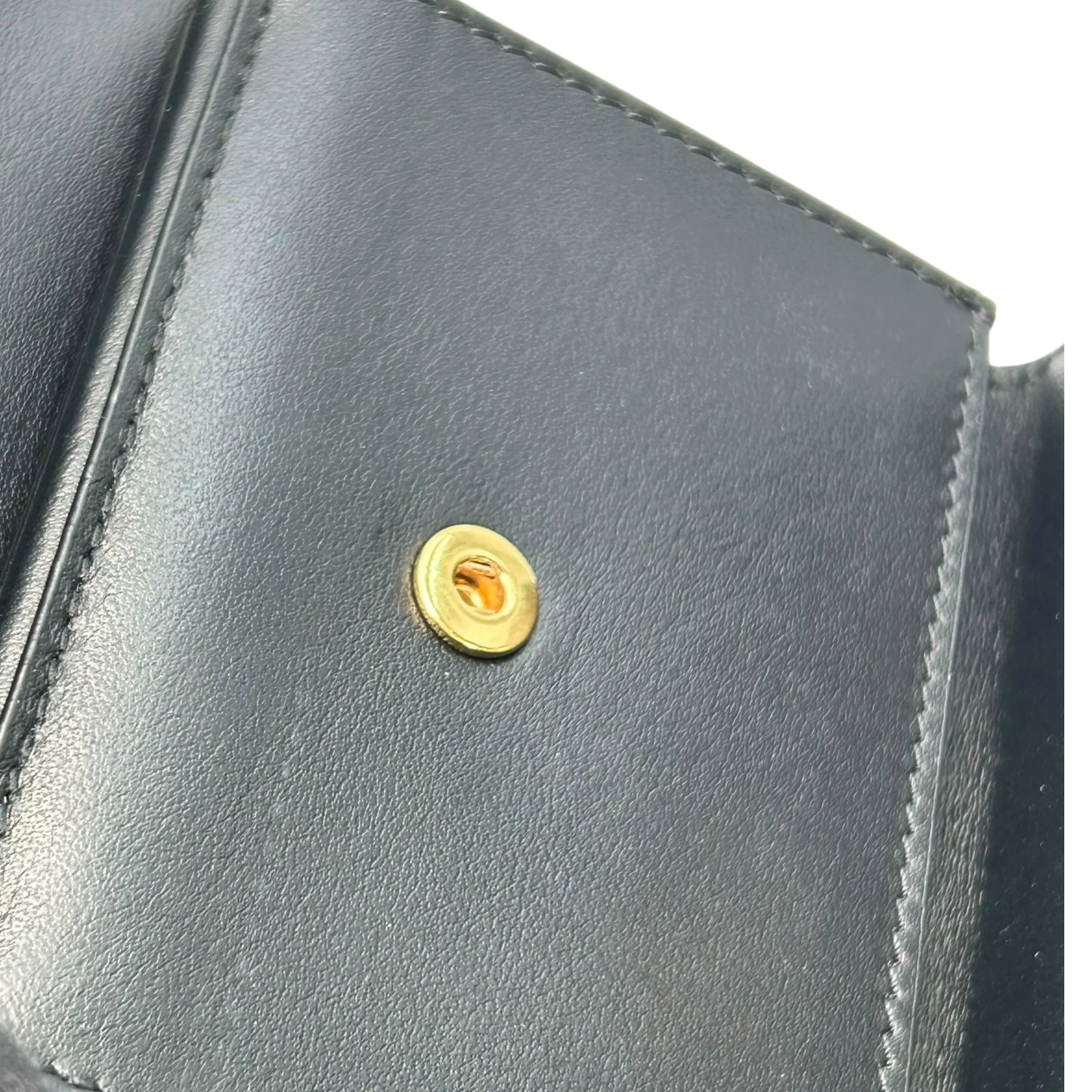 CELINE Triomphe Compact Wallet - Black