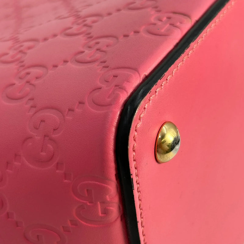 GUCCI Guccissima Leather Hand Bag Shoulder Bag - Pink