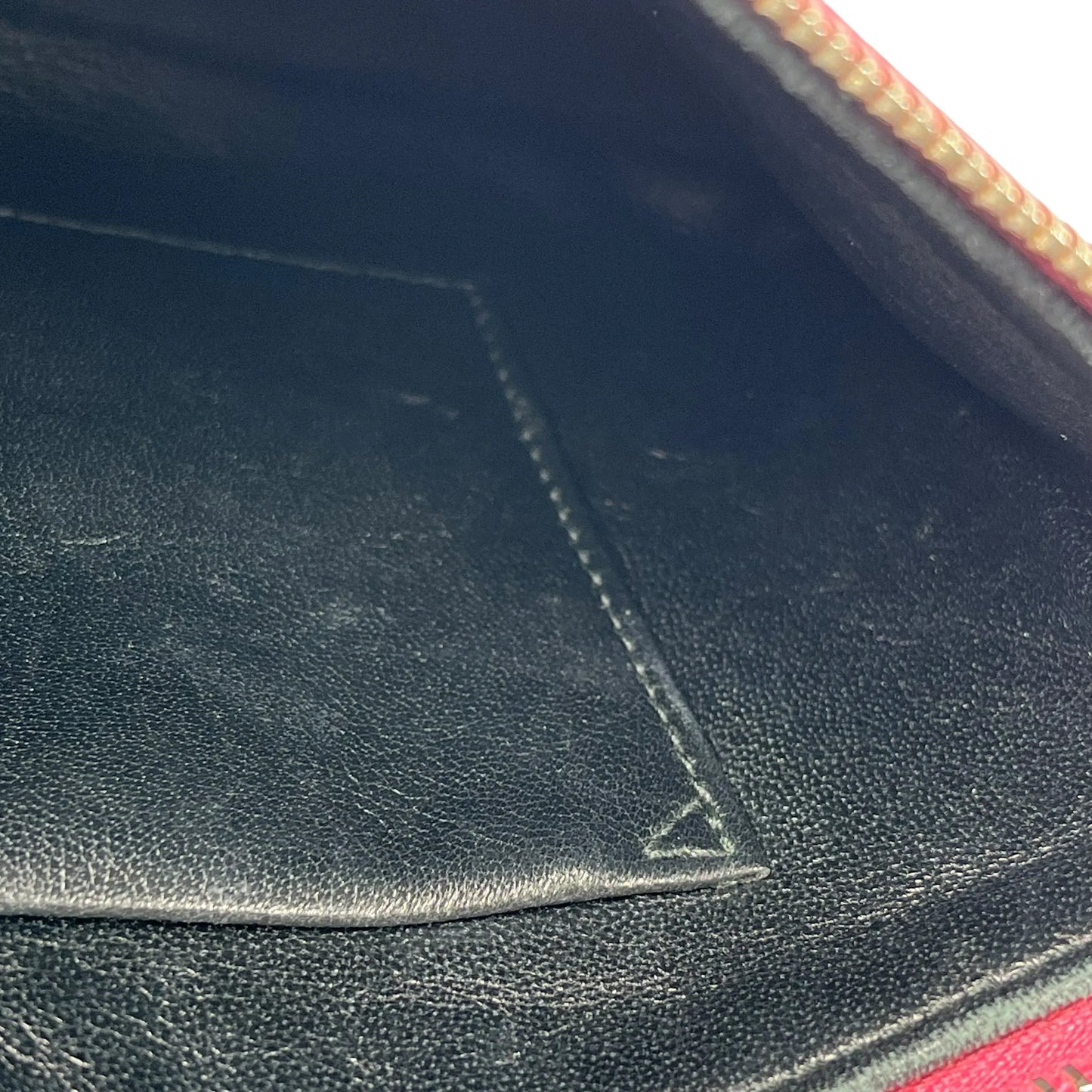 BALENCIAGA Ville Logo Leather Pouch Clutch Bag - Pink