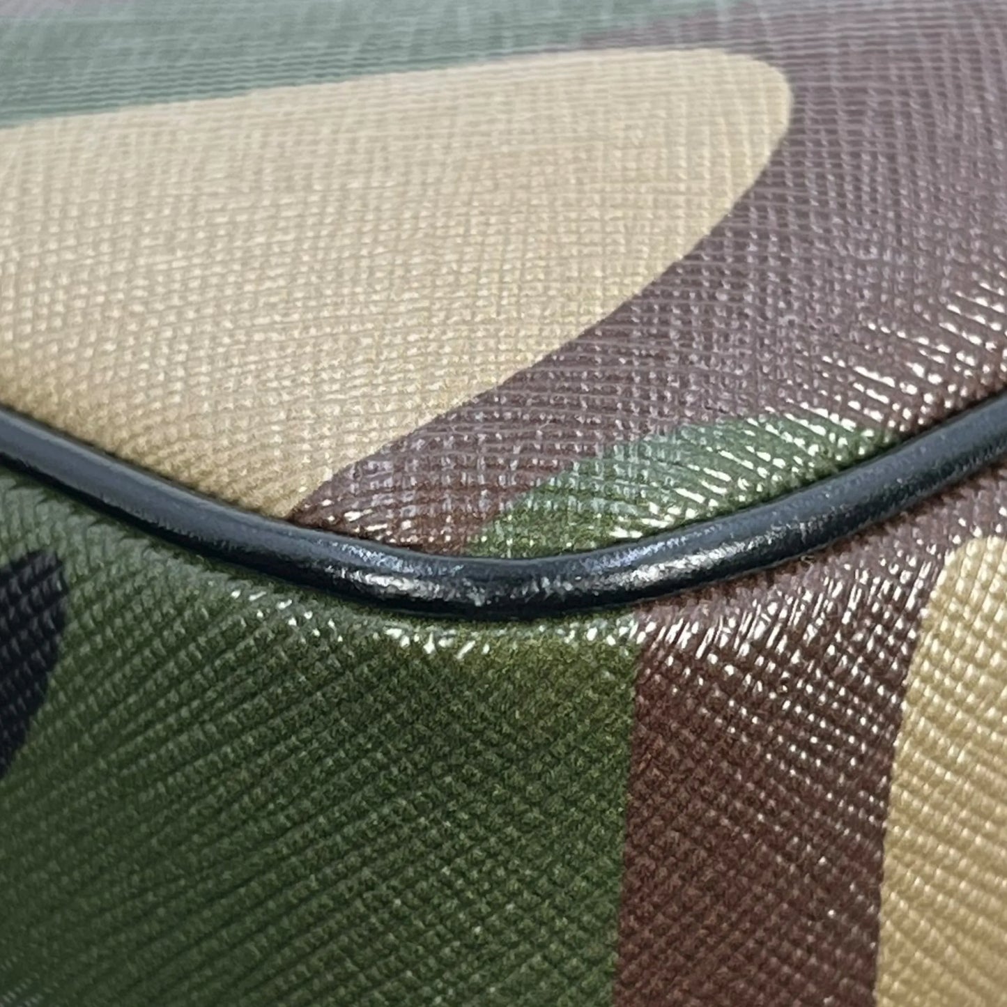 CELINE Camouflage Leather Shoulder Bag - Khaki 