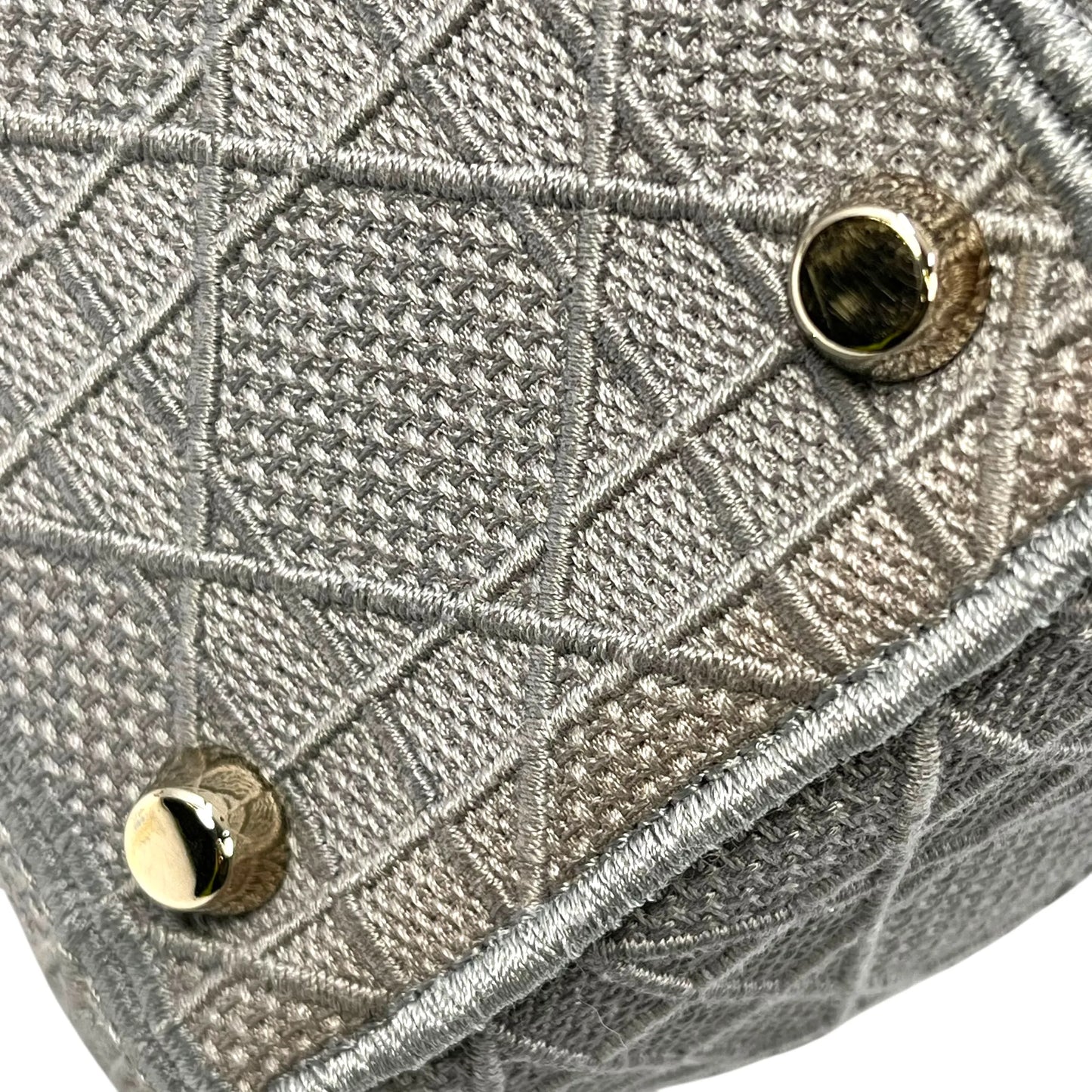 Christian Dior Lady Dior Handbag Shoulder Bag - Gray 