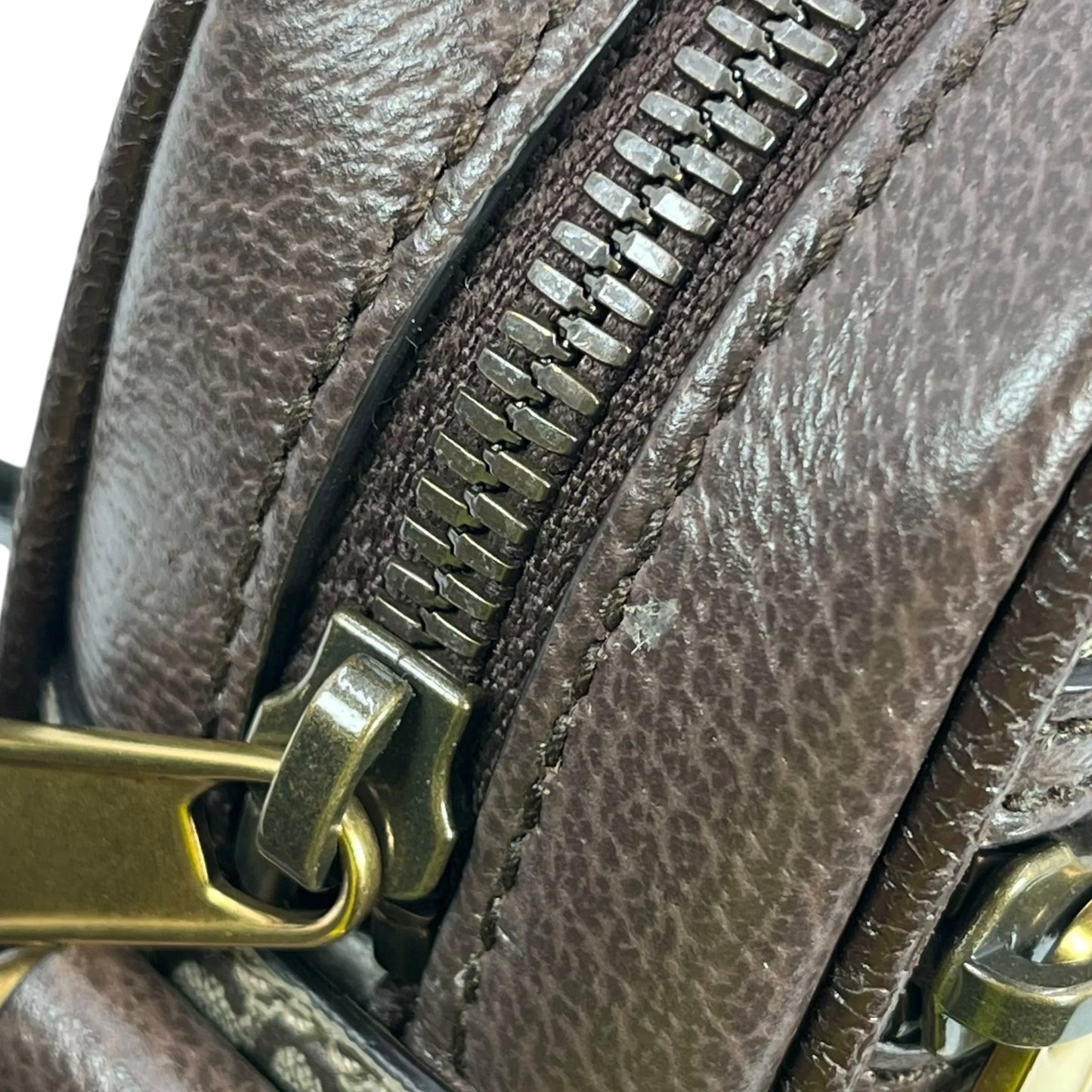 GUCCI オフィディア GGスプリーム キャンバス ショルダーバッグ - ブラウン