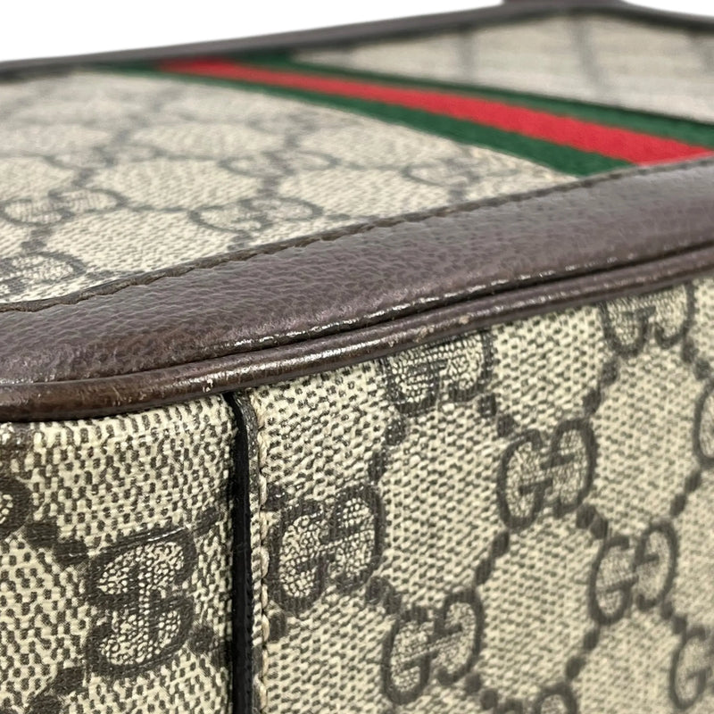 GUCCI オフディア スモール GGスプリーム キャンバス ショルダーバッグ - ブラウン