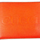 GUCCI GG Logo Embossed Compact Wallet - Orange