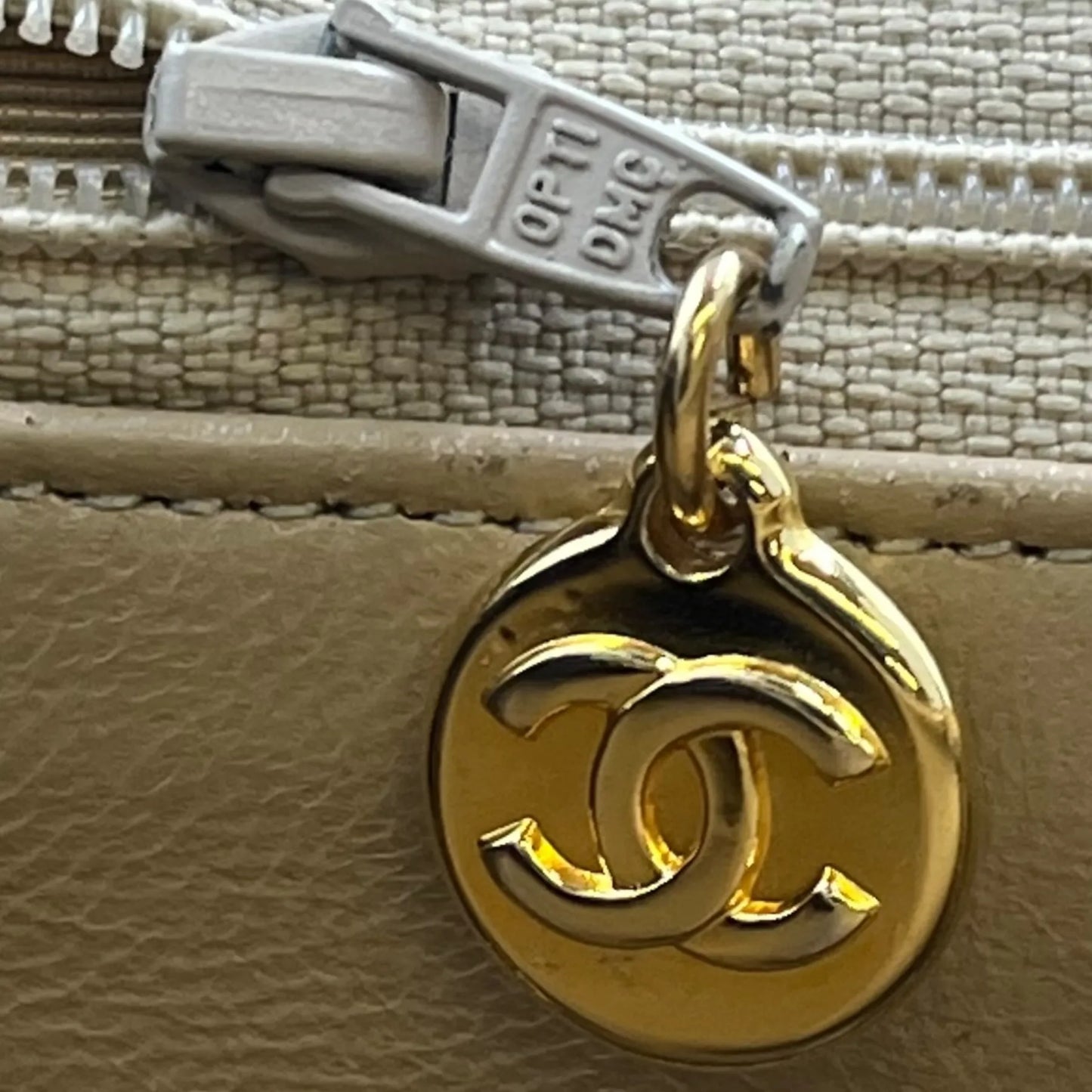 CHANEL 2.55 East West Matelasse Chain Shoulder Bag - Beige