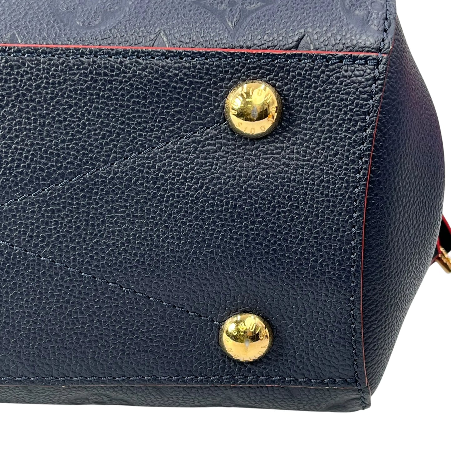Louis Vuitton Monogram Empreinte Montaigne BB Hand Bag - Navy
