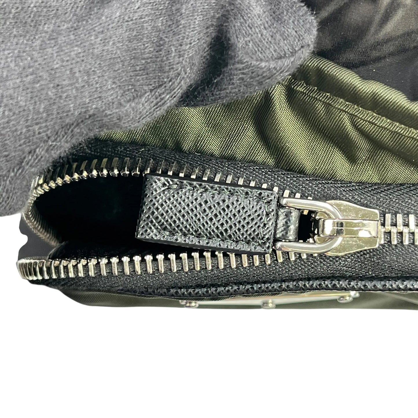 PRADA Re-Nylon Phone Case Shoulder Bag - Khaki