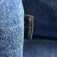PRADA Canapa Denim Tote Bag Hand Bag - Blue