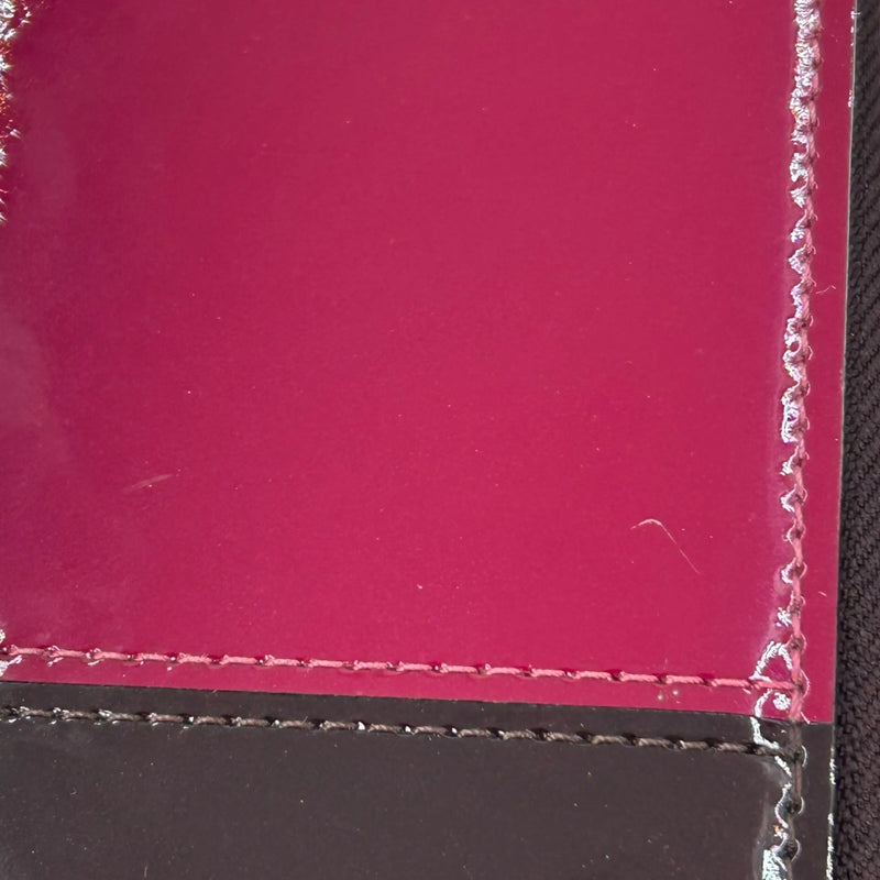 LOUIS VUITTON Portefeuille Miroir Bicolor Vernis Long Wallet - Darkbrown × Red