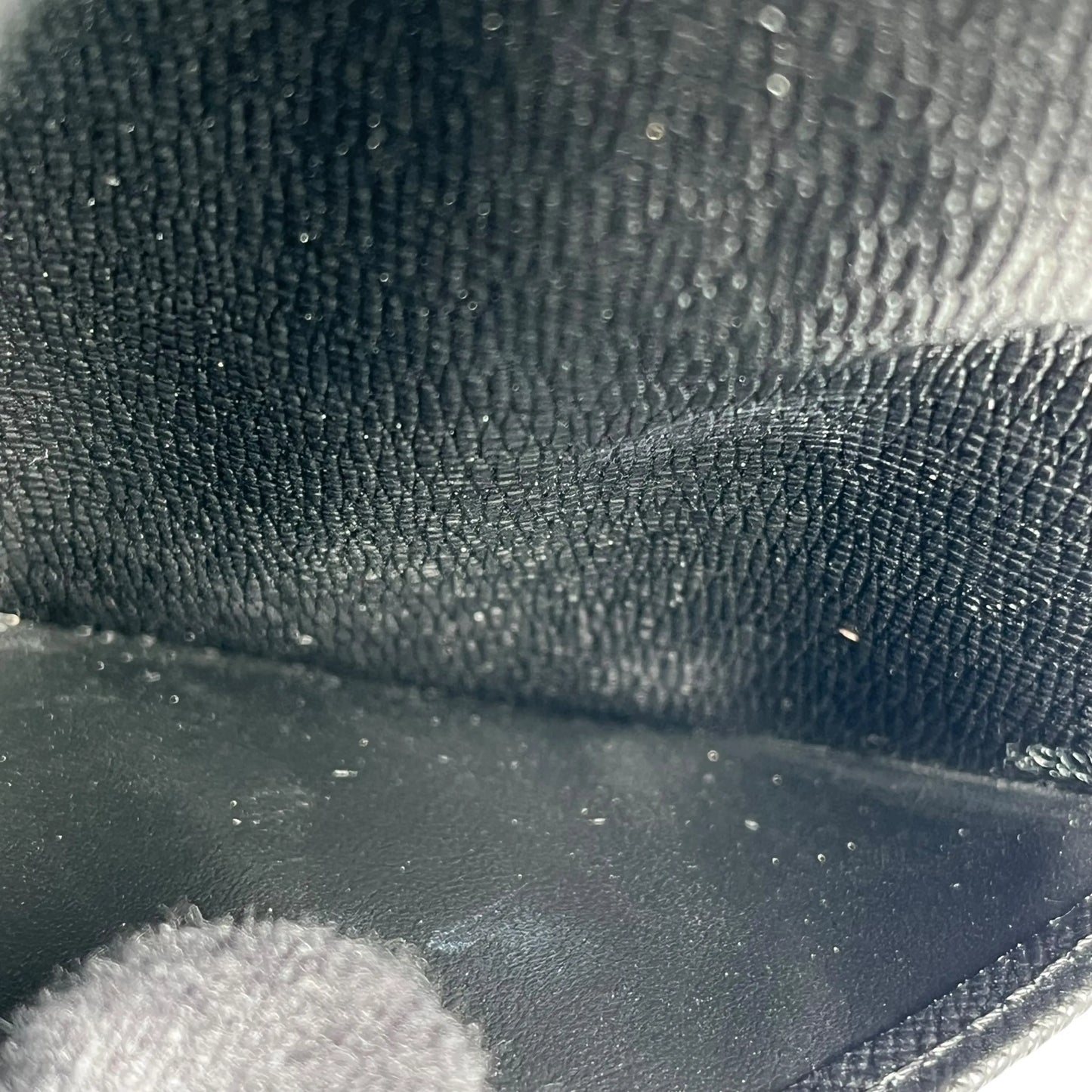 LOUIS VUITTON Epi Leather Wallet Card Case - Black 