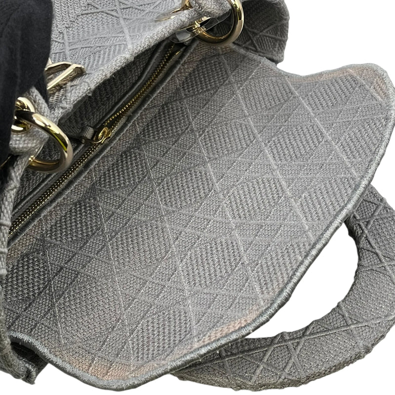 Christian Dior Lady Dior Handbag Shoulder Bag - Gray 